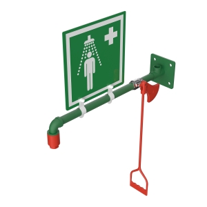 EXP-23G/H NOODDOUCHE VOOR MUURBEVESTIGING