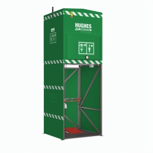 Tankdouche met verwarmd water 