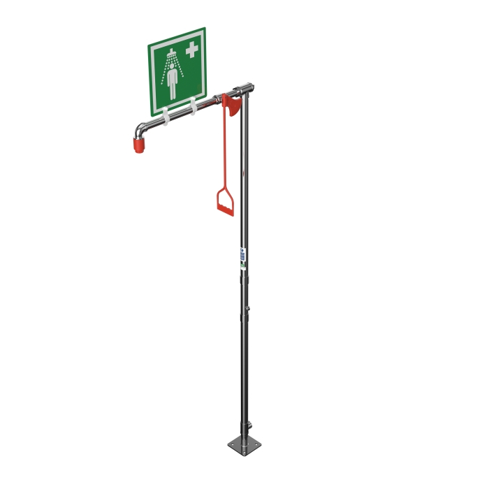 Unheated emergency safety showers
