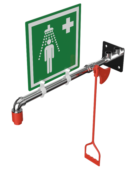 EXP-23GS/H NOODDOUCHE VOOR MUURBEVESTIGING 