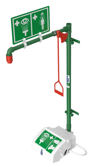 Nooddouche voor muurbevestiging 