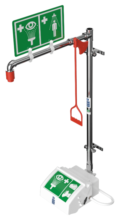 Nooddouche voor muurbevestiging 