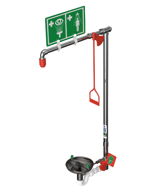 EXP-33GS-85G Nooddouche voor muurbevestiging