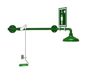 onverwarmde nooddouche muurmontage labo