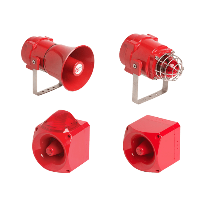 Lokaal alarm met sirene en flitslicht 