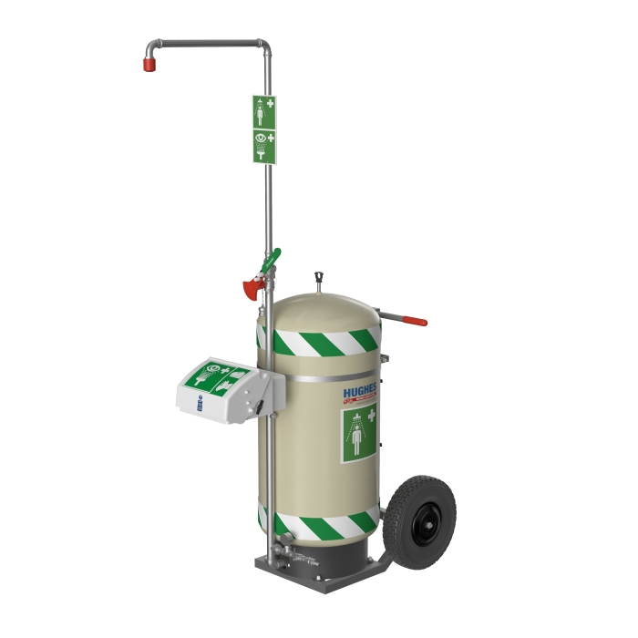 Mobile emergency safety showers