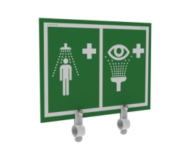 Pictogram oog- en nooddouche 