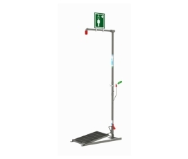 selfdraining emergency safety shower