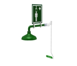 onverwarmde nooddouche muurmontage labo