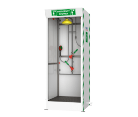 onverwarmde nooddouche cabine