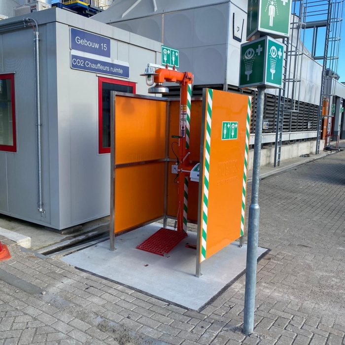 Nood- en oogdouches voor de recyclingsector - Afvalverwerkingsbedrijf Duiven