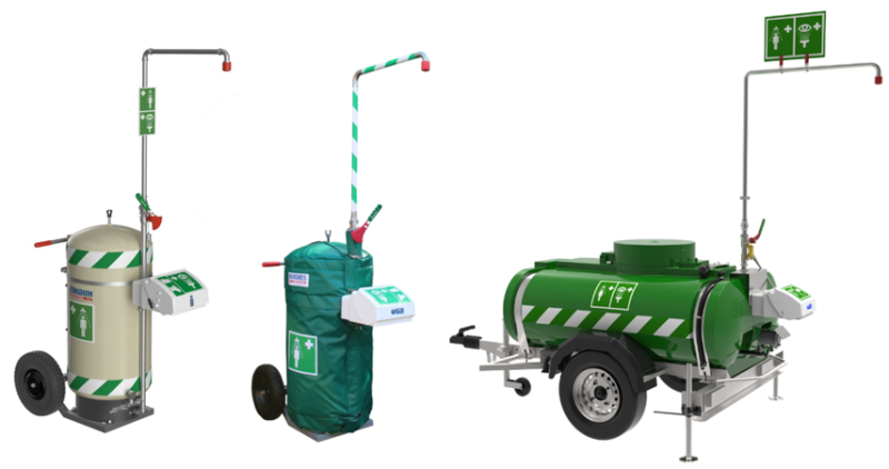 mobielen nooddouches 